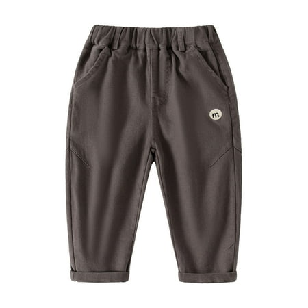 

YWLINK Toddler s Pants Baby Boys Pants Toddler Jogger Pull on Sweatpants Casual Solid Summer Pants Boys Pull On Soild Sports Jogger Workout Cargo Casual Joggers Pockets Trousers Pants