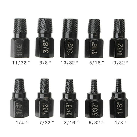 

10 Pcs Screw Nut Extractor Multi-spline Hexagon Socket Bolt Removal Tool