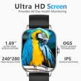 thumbnail image 3 of Cyberdyer KT59 Smart Watch 1.69 inch Fitness Tracker for Android and Ios Men Women – Silver, 3 of 10