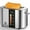 Clear, variant on LINKChef Touch Screen 2-Slice Toaster, Stainless Steel, 6 Shade Settings, Timer Countdown