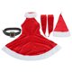thumbnail image 4 of 5 uds., Vestido de Navidad para mujer, ropa de cosplay sin mangas, traje de Santa, disfraz de Navidad, talla M (sombrero de Navidad + vestido + guantes + cinturón), 4 of 6