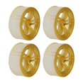 thumbnail image 1 of 4Pack Wheel Rims Accessory Wheel Hubs 1/10 RC Car Wheel Tyres for RC 1/10 Scale Drifting Car Gold Wheel Rims, 1 of 3