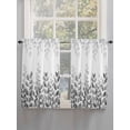 thumbnail image 5 of Spring Gray Eucalyptus 2 Panel Kitchen Curtains for Windows, Summer Botanical Leaf Country Bathroom Privacy Curtain, Home Décor Window Treatment for Bedroom/Living Room 55"x45", 5 of 6