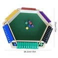 thumbnail image 3 of Shut The Box Game For 6 Player With 12+4 Dice Colorful 6 Wooden Board Math Number Games For Kids Adults Families Club, 3 of 6