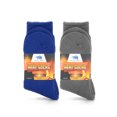 thumbnail image 2 of Arctic Snug Men and Women Thermal Winter Fleeced Lined Heat Socks (Navy/LT Gray, 10-13, 2 Pack), 2 of 4