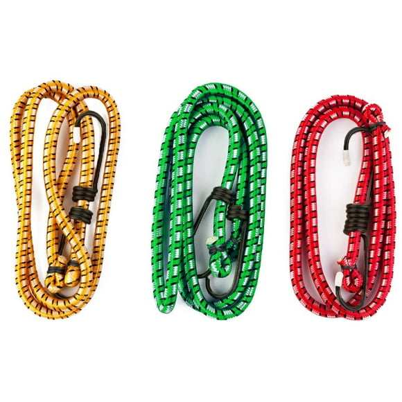 Wideskall12 6 Pcs Cordons Élastiques Extra Longs de 30 Pouces avec Crochets, Couleurs Assorties