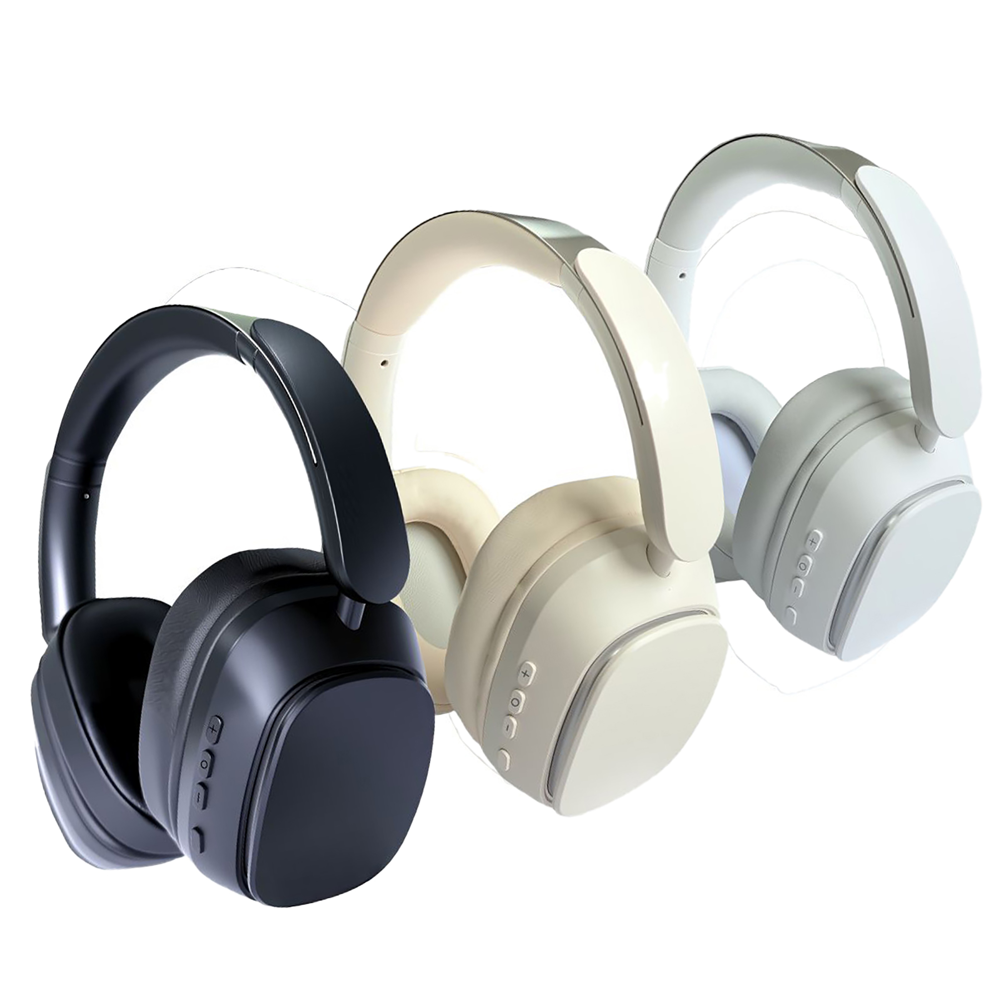 Wireless Bluetooth 5.4 Over-Ear Headphones, Active Noise Canceling ANC, 400mAH Battery, Foldable, Built-in Mic, Soft Earpads, Adjustable for Gym, Work, Travel, iOS/Android
