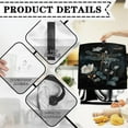 thumbnail image 7 of ZIATUBLES Kitchen Mixer Cover Waterproof Stand Mixer Cover Kitchen Appliance Organizer Bag Cover with Front Pockets Keep Kitchen Mixer Clean for 6-8 Quart Standing Mixer, Dragonfly Flower Black, 7 of 7