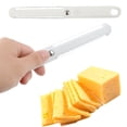 thumbnail image 1 of Cortador de mantequilla y queso, pelador, herramienta de cocina con mango duro y suave de acero inoxidable fino con cable, 1 of 5
