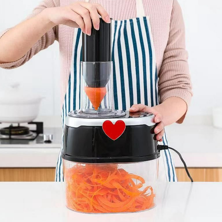2L Electric Manual Vegetable Cutter with 4 Blades Replacement