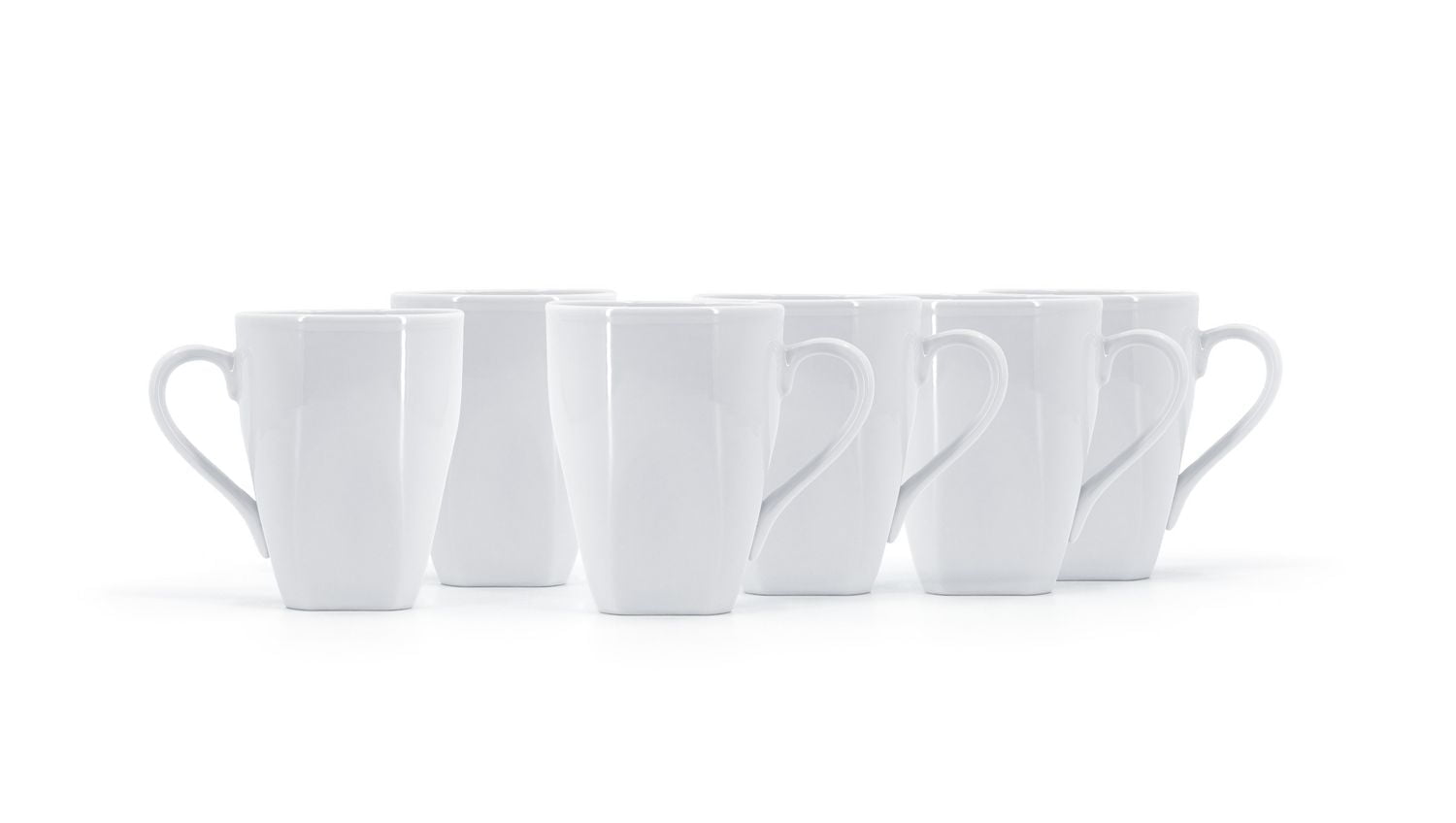 Tasses carrées Mainstays de 12 oz - Ensemble de 6