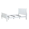 thumbnail image 3 of Newboti Furniture Louis Phillipe White Finish Queen Size Panel Sleigh Bed Solid Wood Wooden Bedroom Furniture NO.50046, 3 of 6