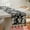 Black, variant on Unique Bargains Floral Table Decoration Kitchen Runner with Tassel Blue 13.8x63in