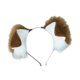 thumbnail image 4 of Aro para el pelo con orejas de perro, accesorio fotográfico para la cabeza para cumpleaños, actuaciones en el escenario y fiestas Marrón oscuro, 4 of 8