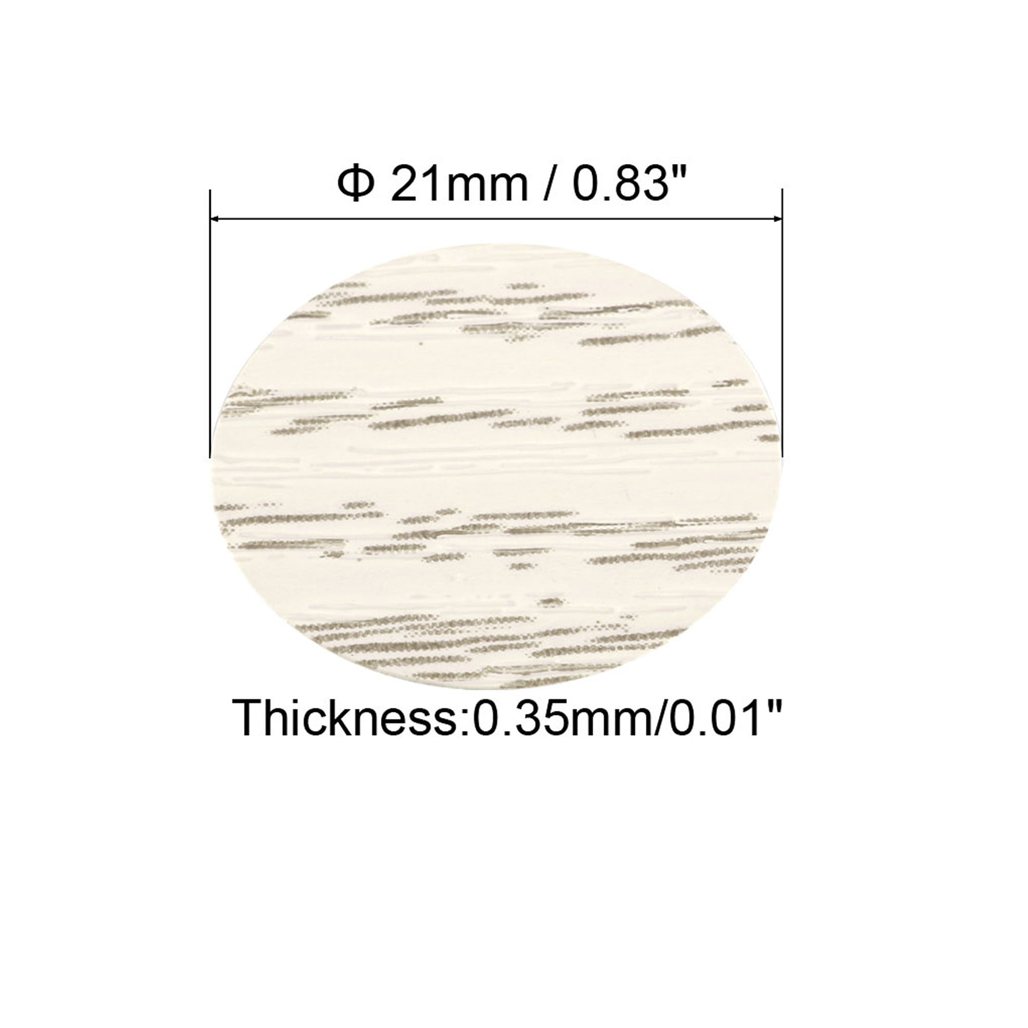 3-Sheet Self-adhesive Screw Covers Caps Sticker 21mm 54 in 1 Light Oak 