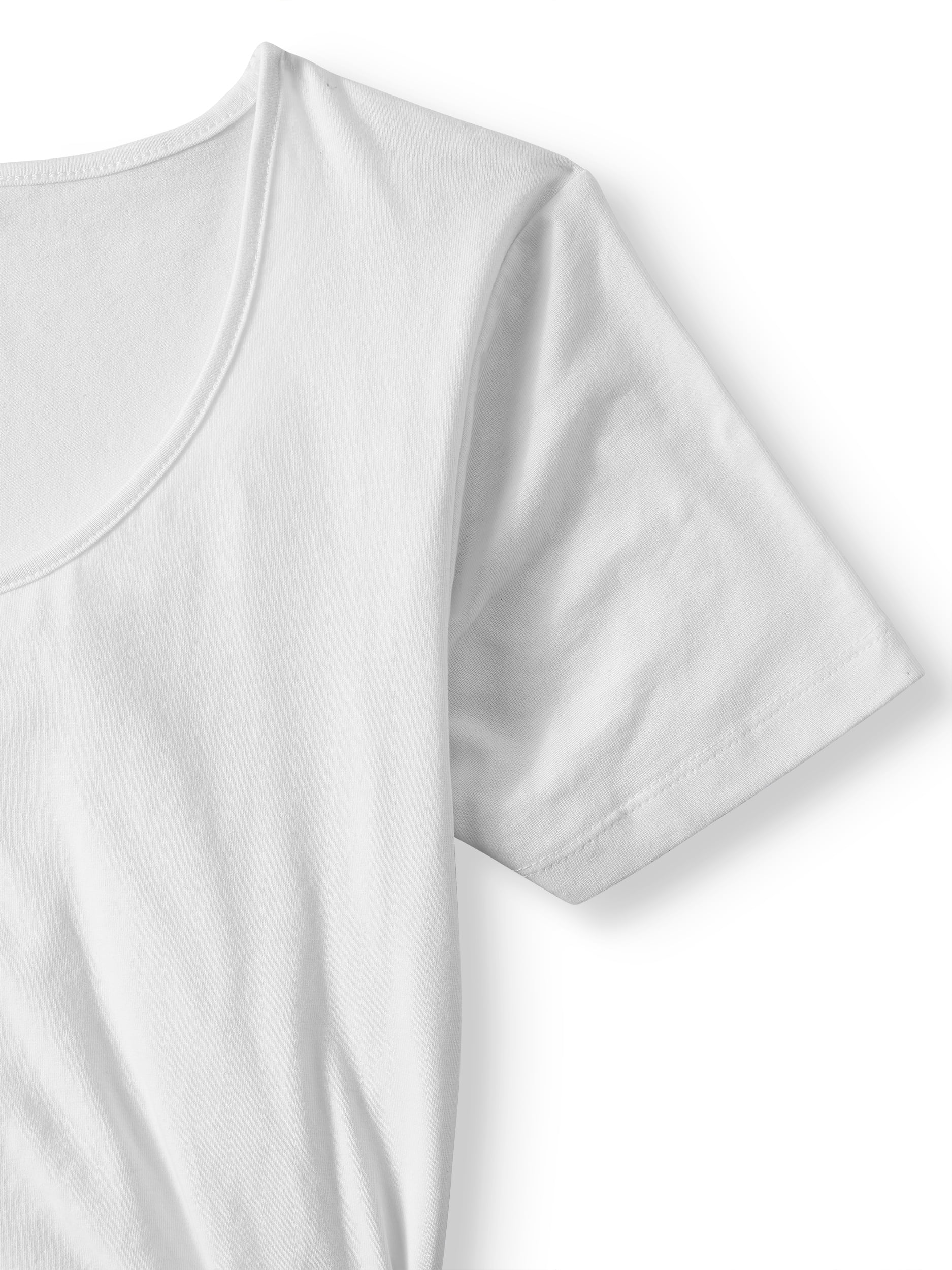 Oh! Mamma Maternity Women's Scoop Neck Tee, 2-Pack (Womens & Womens Plus)