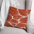 thumbnail image 3 of Creative Products Terra Cotta Leaf Lines 18x18 Indoor / Outdoor Pillow, 3 of 3