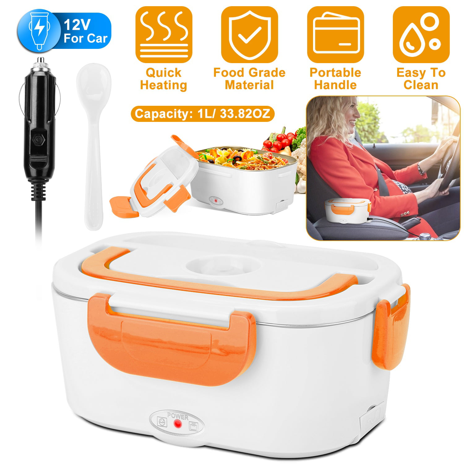 Details about   Lunch Box Stove 12V Portable Car Truck Hot Food Warmer Electric Insulated Travel