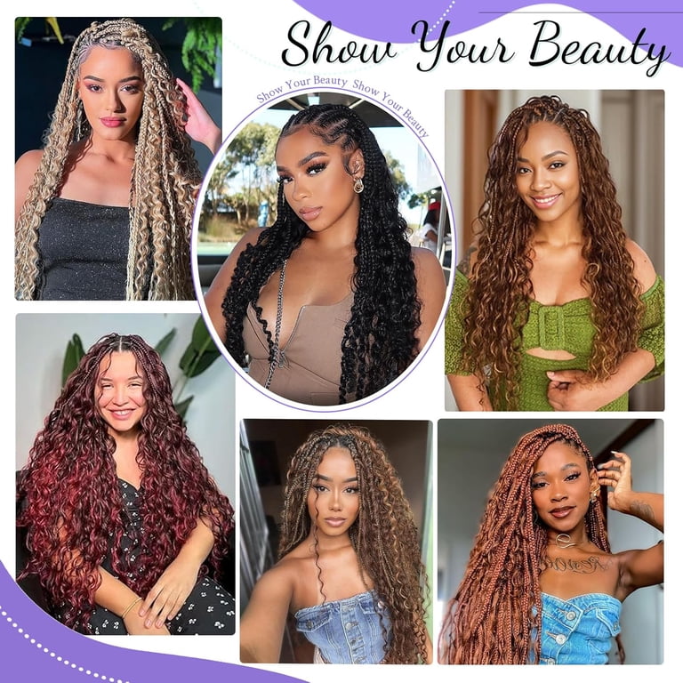 Human Braiding Hair for Boho Braids Human Hair 3 Bundles 