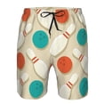 thumbnail image 3 of Fotbe Vintage Bowling Trajes de Baño Estampados para Hombre, Shorts de Verano de Secado Rápido, Ropa de Playa, Bañadores-3X-Large, 3 of 6