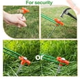 thumbnail image 4 of cyrico 22 Pcs Tent Stakes, 9.84 Inch Heavy Duty Galvanized Non-Rust Ground Stakes Metal Tent Pegs Ground Stakes Tent Spikes for Camping Patio, Garden, Canopies, Grassland, Outdoor, Orange, 4 of 7