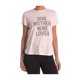 thumbnail image 1 of P.J. Salvage Womens Dog Mother Wine Lover Pajama Sleep T-shirt blush S, 1 of 1