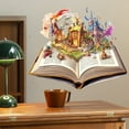 thumbnail image 4 of 3D Fairys Tale Book Scene Wall Stickers Fantasys Picture Book Decorative Stickers For Home Party Decor, 4 of 5