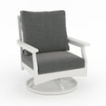 thumbnail image 5 of Cortina White Rectangle Fire Pit Table with Two-Tone Aspen Rock-Swivel Chair, 5 of 7