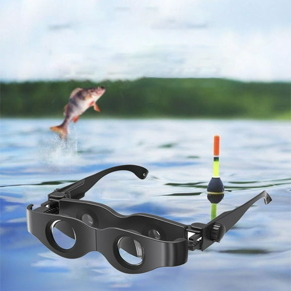 Hands Free Fishing Glasses - 7.87x1.97x1.97in, Binocular Magnifying Glasses 3x, Adjustable 500°, with Polarized Lenses, for Myopia Presbyopia, Floatly Fishing