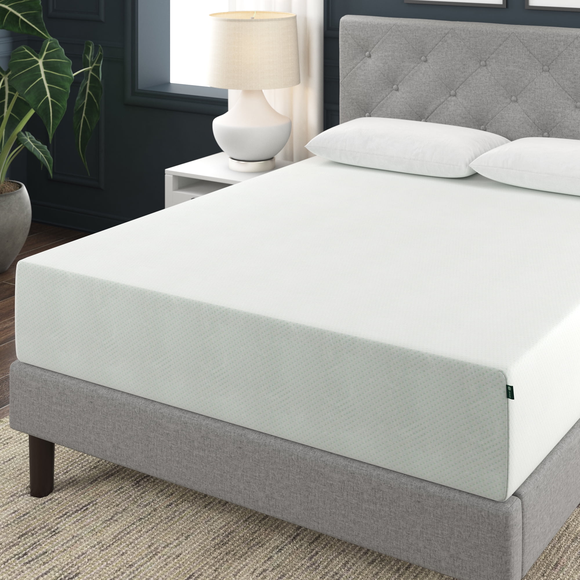 Zinus Spa Sensations Green Tea Rest Well 12" Medium Memory Foam Mattress, Twin