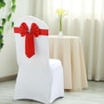 thumbnail image 2 of Efavormart 5 Pack Red Reversible Chair Sashes with Buckle Double Sided Bow Tie Chair Bands Satin & Faux Leather Chair Sash, 2 of 10