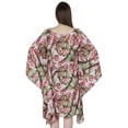 thumbnail image 4 of Moomaya WomensShortTunicKaftanCasual Kimono Mini Beach Dress Swimsuit Cover Up Dresses, 4 of 7
