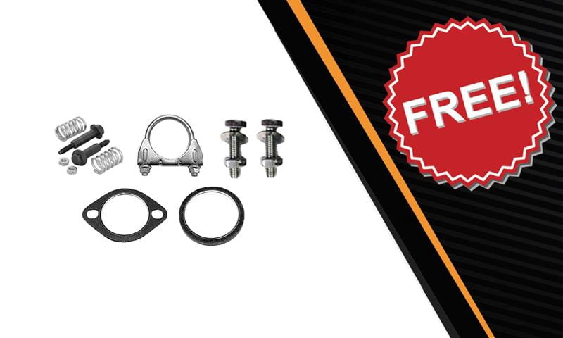 Northeastern Exhaust Resonator, Intermediate Pipe & Muffler Fits 2016-2017 Subaru Crosstrek 2.0L & 2013-2015 Subaru XV Crosstrek 2.0L (Gas Engine Models Only) Direct Fit | Stainless Steel System Kit