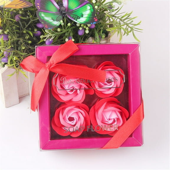 FHBVT Valentine’s Day Rose Soap Bouquet, Romantic Flower Gift Box with Carnations, Ideal for Mother’s Day, Anniversary, Weddings, Sweet Gift for Loved Ones, Allergy-Free, No-Wilt, Long-Lasting Décor