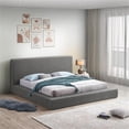 thumbnail image 2 of Meridian Furniture Terra Grey Boucle Fabric Full Bed, 2 of 28