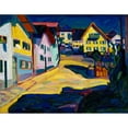 thumbnail image 2 of Wassily Kandinsky 14x12 Black Ornate Wood Framed Double Matted Museum Art Print Titled: Murnau, Burggrabenstrasse 1, 1908 (1908), 2 of 5