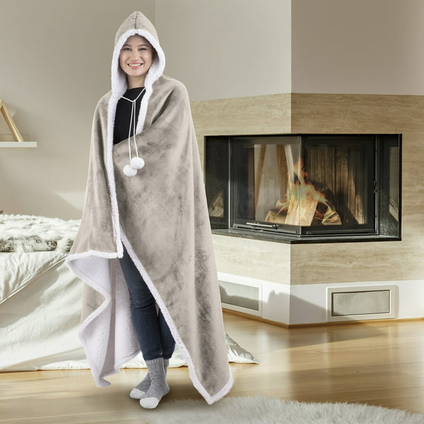 Wearable Hooded Throw Blanket, 52
