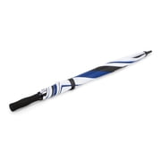Rain Essentials 60-inch Auto Open Golf Umbrella, Black/White/Royal