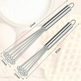 thumbnail image 3 of 2 Piece Stainless Steel Ball Whiskers Set Kitchen Tools (10" and 12"), 3 of 5