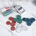 thumbnail image 5 of 100 tarjetas de fichas de póquer con estuche de transporte portátil para Texas Holdem Black Jack, 5 of 5