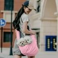 thumbnail image 2 of Pet Carrier Foldable Crossbody Bag for Cats and Dogs Breathable Pet Bag Large Capacity Pet Supplies Portable Pet Bag Outdoor Carrier Travel Friendly Design Travel Bag for Cats & Small Dogs, 2 of 6