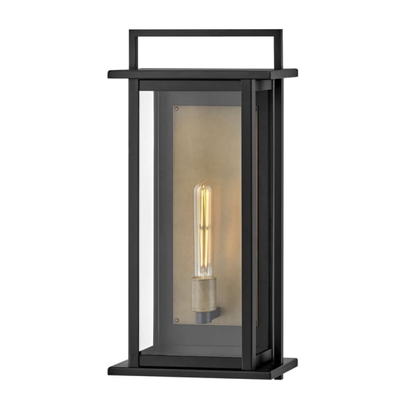 24025BK Hinkley Lighting Langston - 1 Light Outdoor Large Wall Mount Lantern In Traditional and Transitional Style-22.25 Inches Tall and 10.75 Inches