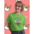 thumbnail image 2 of Corgi In Glasses Don't Worry T-Shirt Women -Image by Shutterstock, Female Medium, 2 of 4