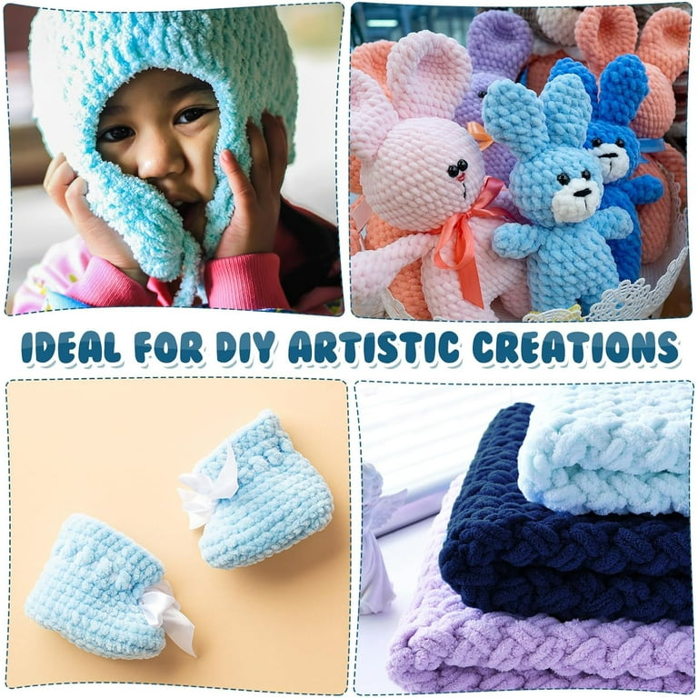 Chenille Yarn How To Crochet A Chunky Yarn Blanket Chunky Crochet