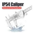 thumbnail image 3 of IP54 Digital Caliper Metal Ruler Gauge Stainless Steel Electronic Vernier Calipers Micrometer Depth Measuring Tools 6In/150mm ,Easy to Use, 3 of 8