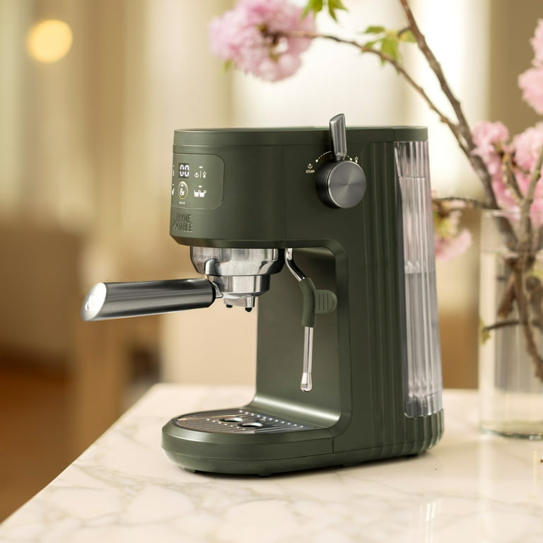 Thyme & Table Barista Mini Espresso Machine with 15-Bar Pressure