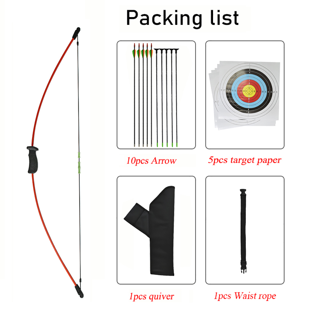 Runzkzy Beginner Teenagers Hunting and Shooting Bow Arrow Crossbow Target Suction Cup Package Teenagers Small Bow Package