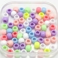thumbnail image 2 of U8MO 500 Mixed Pastel Color Acrylic Round Pony Beads 6X4mm for Kids Craft Kandi Brace, 2 of 8