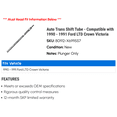 thumbnail image 2 of Auto Trans Shift Tube - Compatible with 1990 - 1991 Ford LTD Crown Victoria, 2 of 2