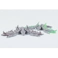 thumbnail image 6 of 3D Printed Stone Dragon 2 Pack – Articulated Moveable Wings, Stone Texture Dragons with Green Blue and Black Red Wings, Flexible Fidget Desk Figurines for Adults, Collectible Fantasy Décor, 6 of 6
